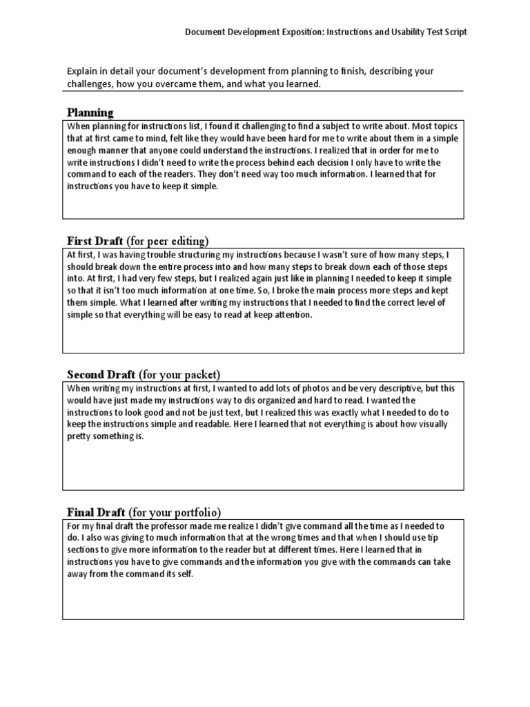 Instructions and Usability Test Script Dde - Neil Kuehn | PDF