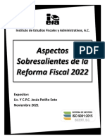 Aspectos Sobresalientes de La RF 2022