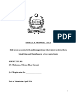 Research Proposal by Dr. Muhammad Abuzar Khan Shirani