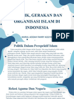 Politik, Grakan Dan Organisasi Islam Di Indo