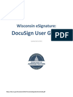 Wisconsin Esignature:: Docusign User Guide