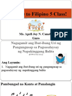 Filipino 5 Lesson 20