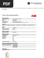 1pcs Nuovo 1SDA073700R1 YU E1.2..E6.2 220-240VAC/DC Rilascio