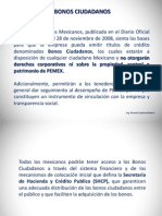 Bonos Ciudadanos / Ing. Ricardo Espinosa Ramos