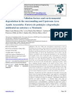 Aracoiaba Dam: Pollution Factors and Environmental Degradation in The Surrounding and Upstream Area