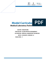 Model Curriculum: Medical Laboratory Technician