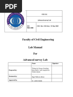 Faculty of Civil Engineering Lab Manual For Advanced Survey Lab