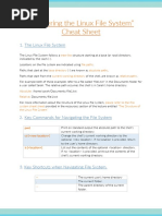 "Mastering The Linux File System" Cheat Sheet