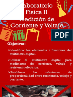 Medición de corriente y voltaje con multímetro digital