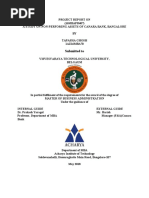 A Study On Non Performing Assets of Canara Bank at Canara Bank, Bangalore