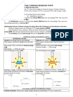 Thermochemistry and Exothermic Endothermic Reactions