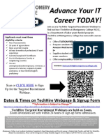 Advance Your It Career Today!: Dates & Times On Techhire Webpage & Signup Form