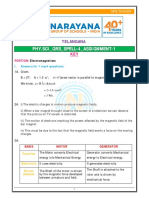 CLASS X KEY FOR ELECTROMAGNETISM PORTION