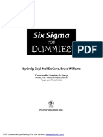 DeCarlo, Neil - Gygi, Craig - Koch, Susanne - Rehbehn, Rolf - Schöbitz, Birgit - Williams, Bruce David - Six Sigma Für Dummies-Wiley-VCH (2018)