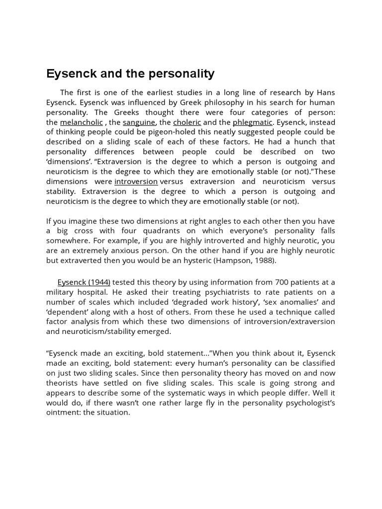 Personality Walter Mischel | PDF