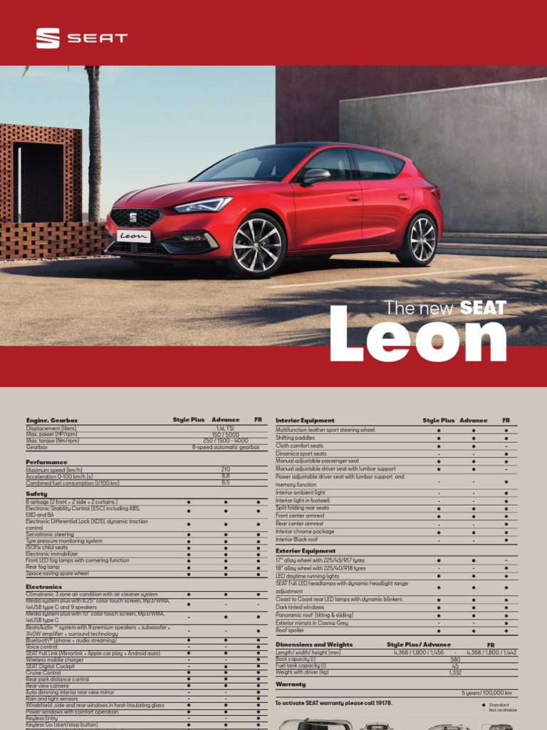Download The Official Seat Leon German Brochure Now! - f6ckptx