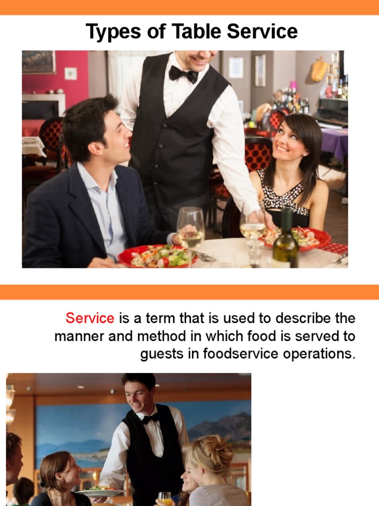Chapter 6 Types of Table Service PDF Buffet Tableware