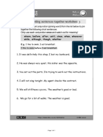 BBC Skillswise - Putting Sentences Together - Worksheet 3 - More Joining Words