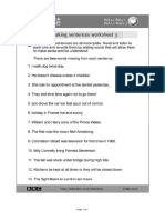 BBC Skillswise - Sentences - Worksheet 3 - Fill in The Missing Words
