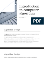 2 - Introduction To Computer Algorithm