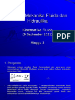 SI-2131 Mekanika Fluida Dan Hidraulika (Kinematika Fluida-Minggu3)