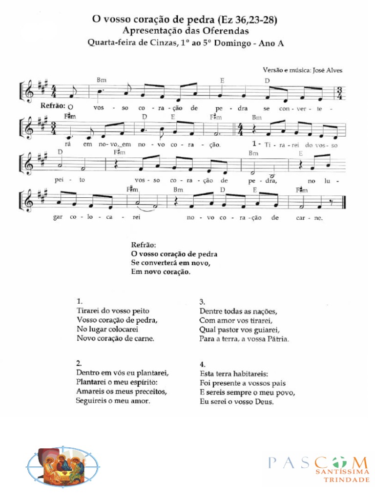 O Vosso Coração De Pedra Cifra