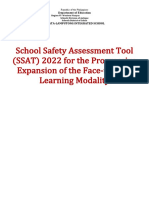 School Safety Assessment Tool for Lipata-Lamputong Integrated School