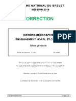 Correction Brevet HG Emc Amerique Du Nord 2019 PDF