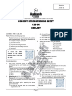 Concept Strengthening Sheet (CSS-06) Based On AIATS-06 (TYM) - Zoology