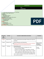 Lesson Plan: Class: T3 Date: Lesson No.: 6 Length: 120 Mins