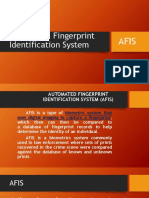 Automated Fingerprint Identification System