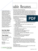 Scannable Resumes: A Guide For Students