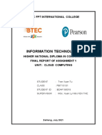 BTEC Cloud Computing Final Report