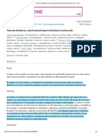 Patrones dietéticos y salud mental después del infarto de miocardio