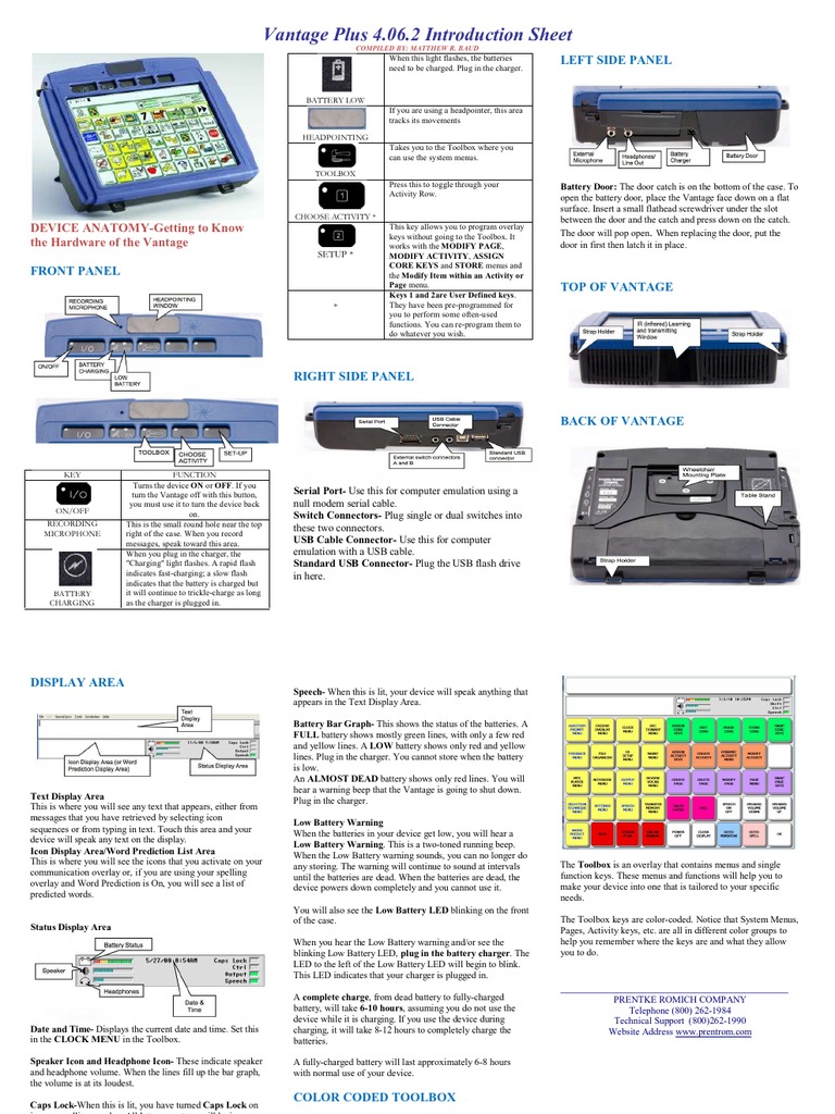 Vantage Intro Sheet | PDF | Technology & Engineering