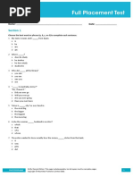 SK 2e Full Placement Test With Key