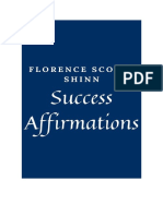 Success Affirmations Florence Scovel Shinn