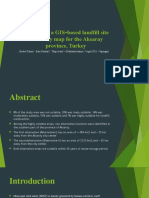 Developing A GIS Based Landfill Site Suitability