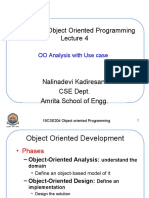 19CSE204 Object Oriented Programming: OO Analysis With Use Case