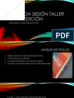 Segunda Sesión Taller Apa 7 Edición