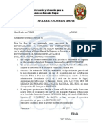 Declaración Jurada 2019 (Policía)