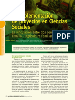 Didactica La Implementacion de Los Poryectos en Ciencias Sociales