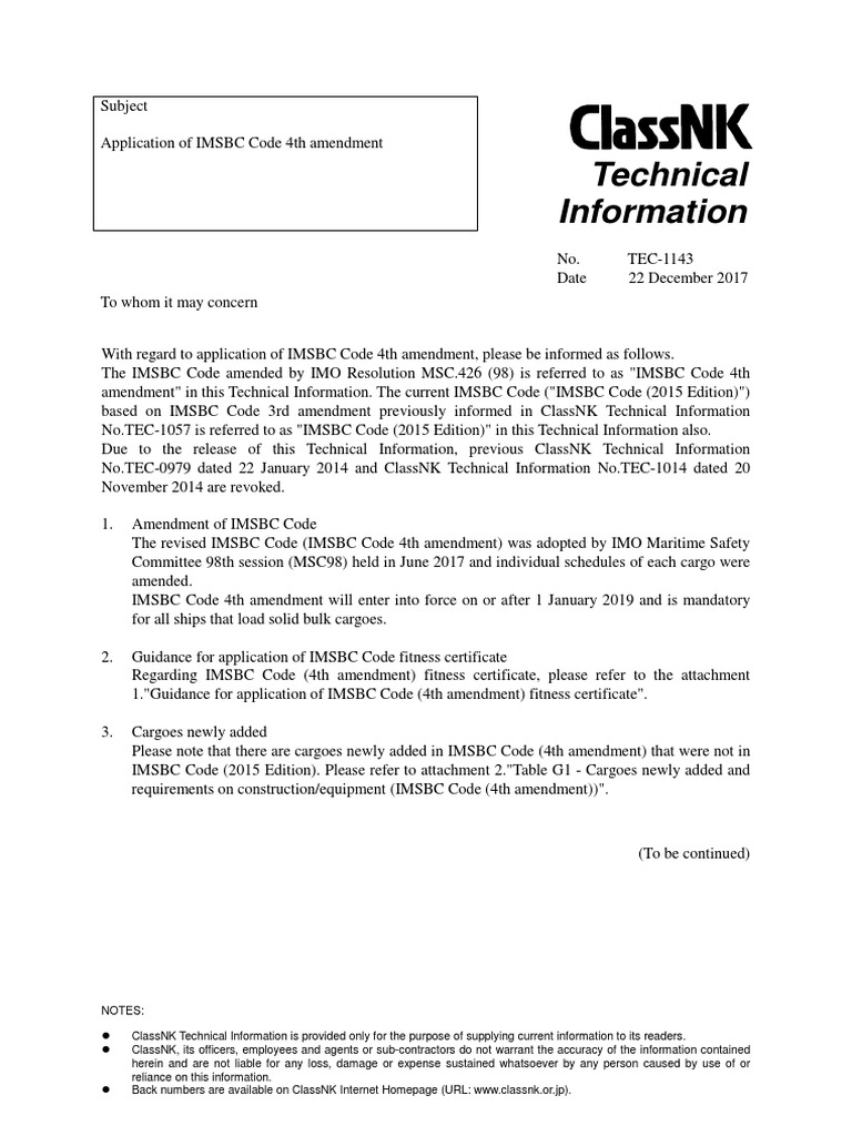 Imsbc Code 2024 Pdf – IMSBC Update (2024/2025) – CIULR