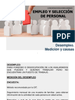 Desempleo. Medicion y Causas