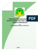 Pedoman Pengorganisasian Unit UMUM Dan IPSRS 2022 BARU