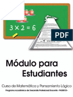 Matemática y Pensamiento Lógico