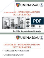 UNIDADE 03 -DIMENSIONAMENTO DE TUBULAÇÕES - PARTE 2