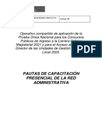 Pauta de Capacitación Presencial 3er Nivel RA