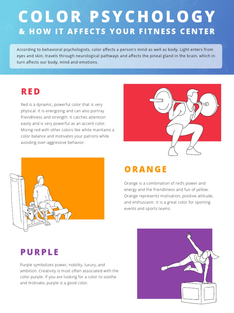 Color Psychology for Fitness Centers | PDF | Color | Physical Fitness