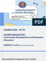 Community Development & Extension Education Course